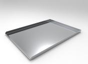 Tava de copt din aluminiu, netedă, 40 × 60 × 2 cm, grosime 1,5 mm